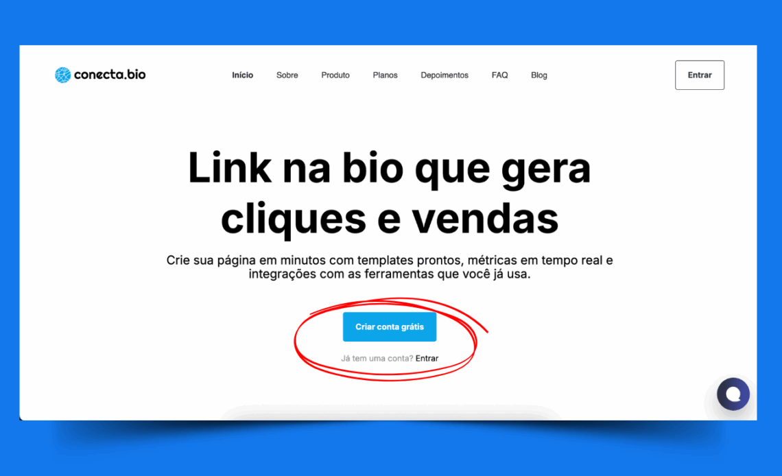 Primeiros passos: Criar conta e acessar