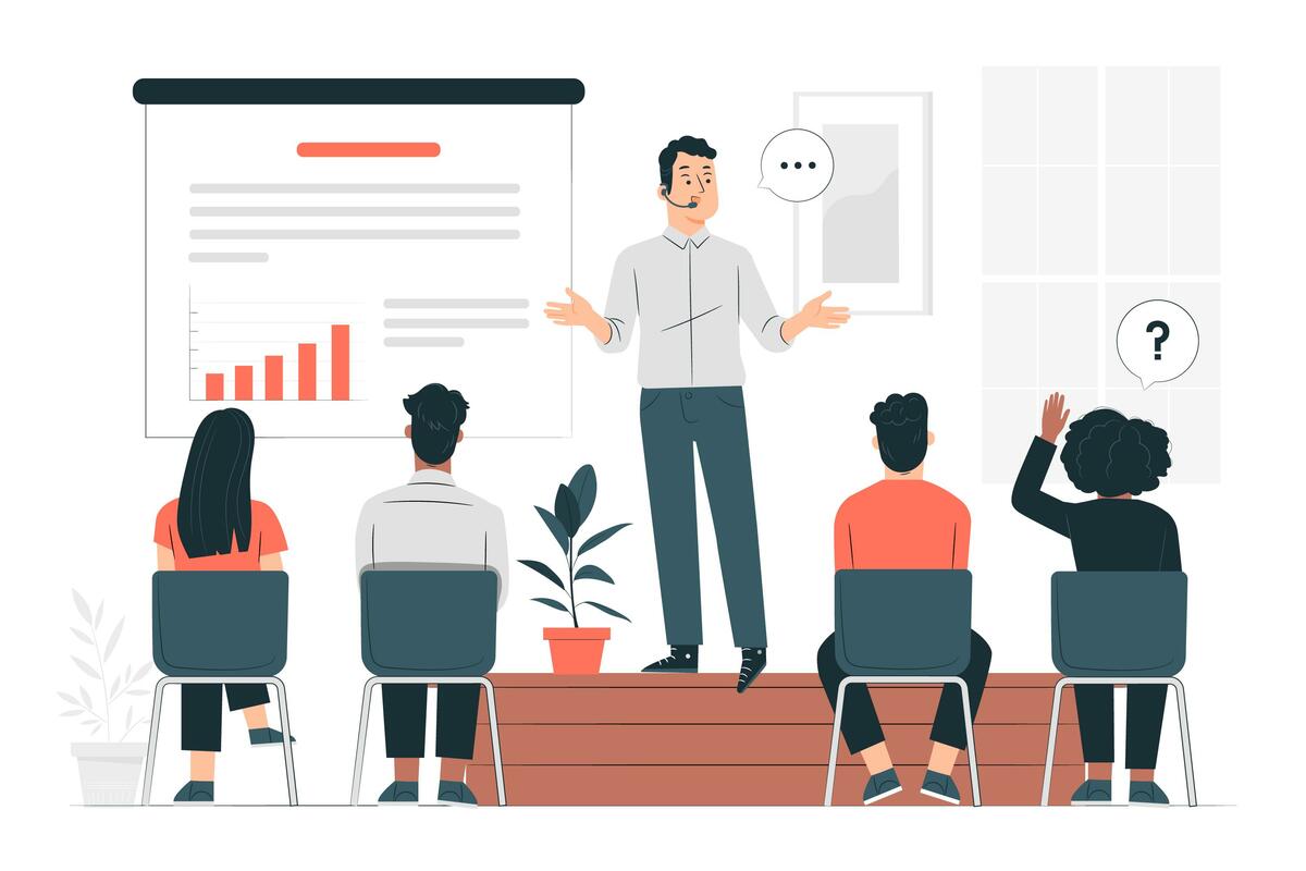 Página de apresentação: destaque o que você faz com clareza