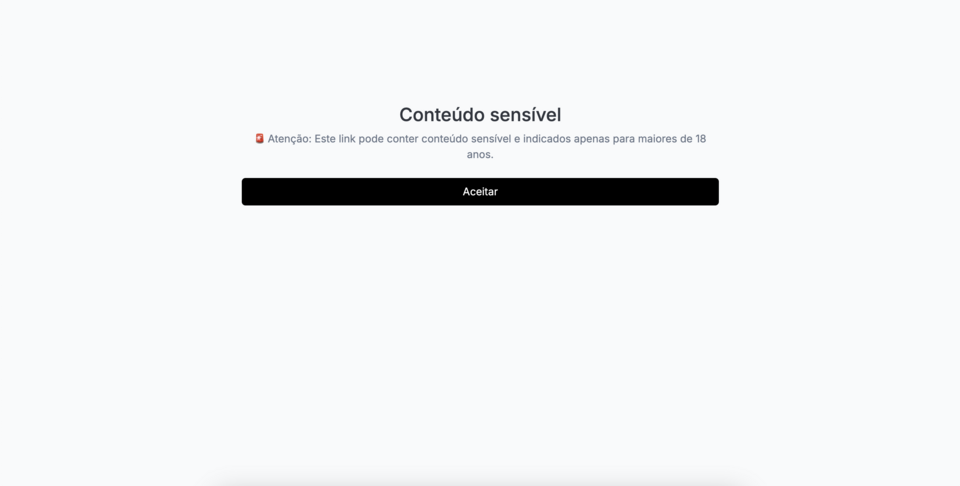 Como adicionar "Conteúdo Sensível" no Conecta Bio