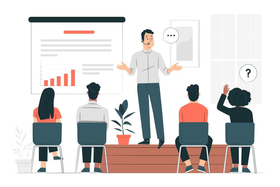 Página de apresentação: destaque o que você faz com clareza