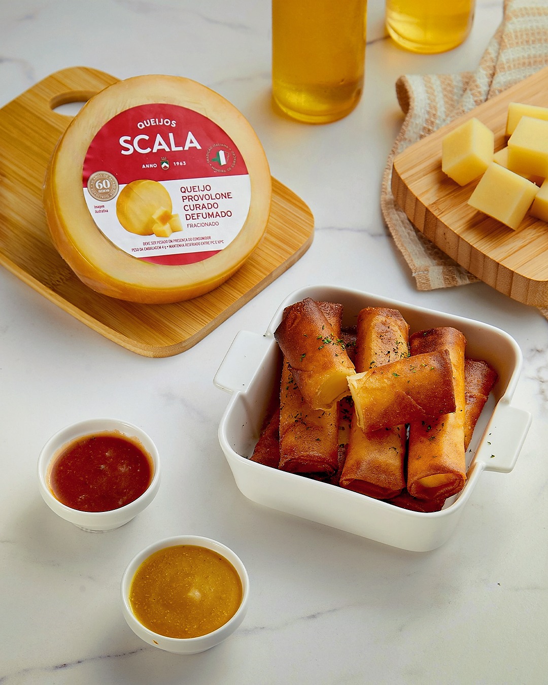 Provolone curado e defumado